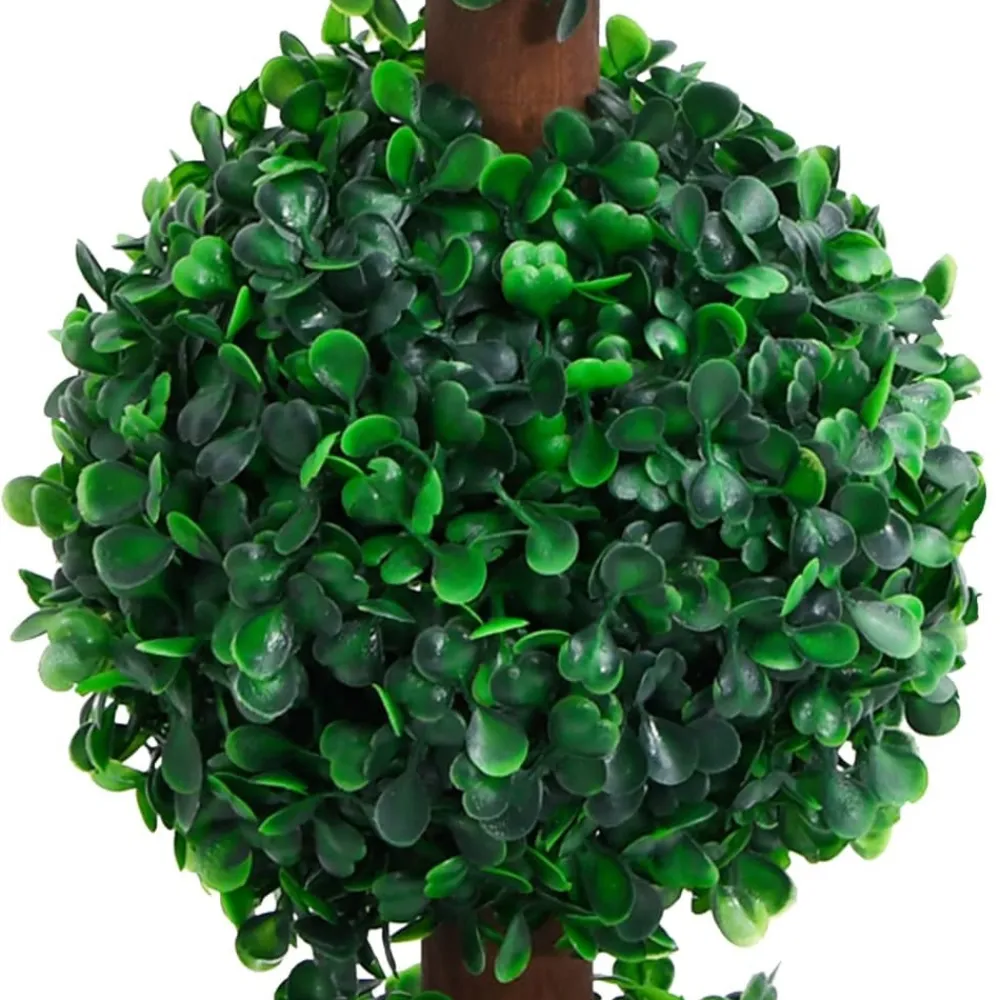 Maison Exclusive - Plante de buis artificiel avec pot forme de boule vert 90 cm Outlet