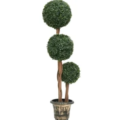 Maison Exclusive - Plante de buis artificiel avec pot forme de boule vert 119 cm Online