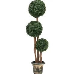 Maison Exclusive - Plante de buis artificiel avec pot forme de boule vert 119 cm Online