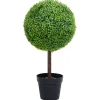 Maison Exclusive Plantes Artificielles | - Plante de buis artificiel avec pot forme de boule vert 71 cm