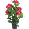 Maison Exclusive - Plante hortensia artificielle avec pot 60 cm rouge Outlet