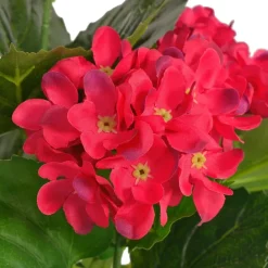 Maison Exclusive - Plante hortensia artificielle avec pot 60 cm rouge Outlet