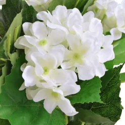 Maison Exclusive Plantes Artificielles | - Plante hortensia artificielle avec pot 60 cm blanc