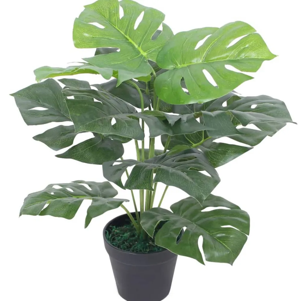 Maison Exclusive - Plante monstera artificielle avec pot 45 cm vert New