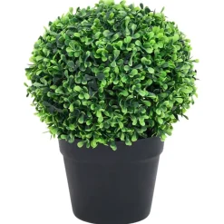 Maison Exclusive Plantes Artificielles | - Plantes de buis artificiel 2 pcs avec pots boule vert 27 cm