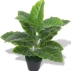 Maison Exclusive - Plante taro artificielle avec pot 45 cm vert Clearance