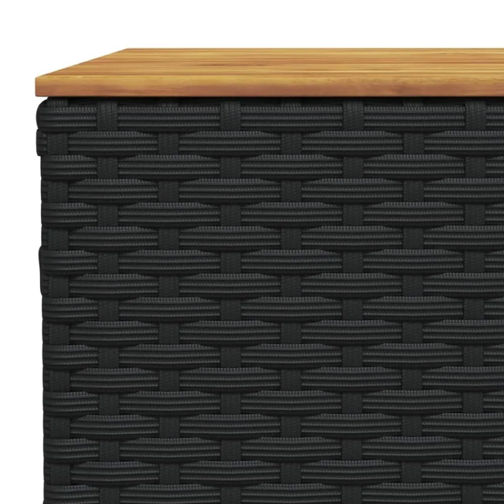 Maison Exclusive Salons De Jardin | - Salon de jardin 9 pcs avec coussins noir résine tressée