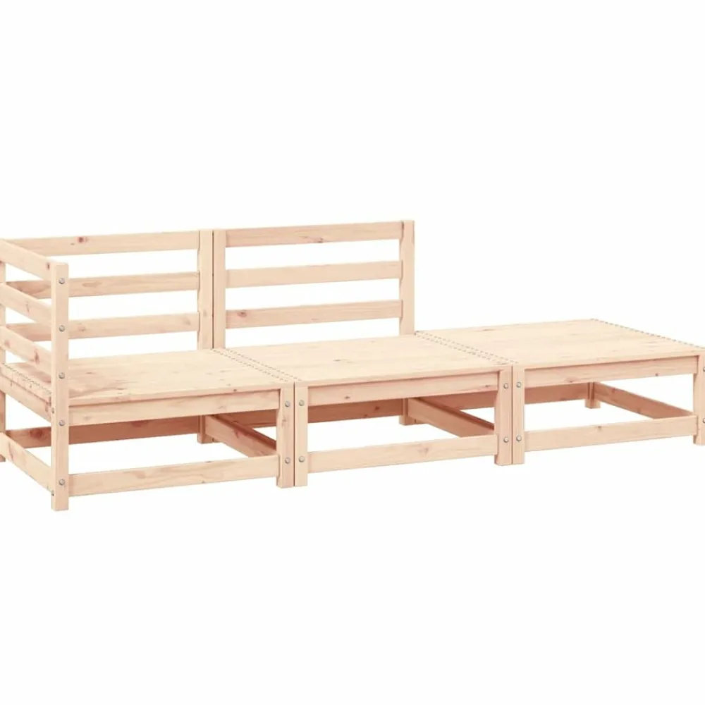 Maison Exclusive - Salon de jardin 3 pcs bois massif de pin Hot