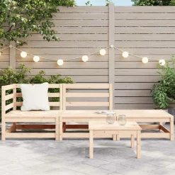 Maison Exclusive - Salon de jardin 3 pcs bois massif de pin Hot