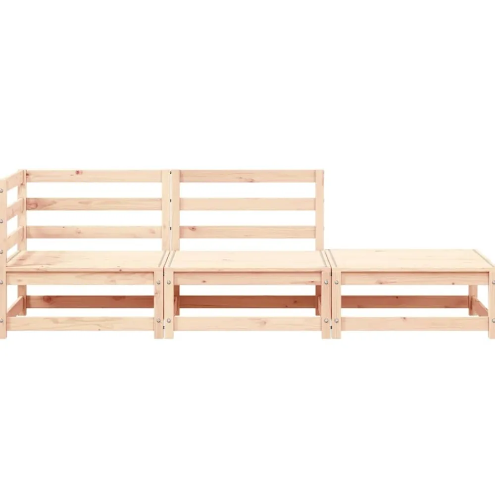 Maison Exclusive - Salon de jardin 3 pcs bois massif de pin Hot