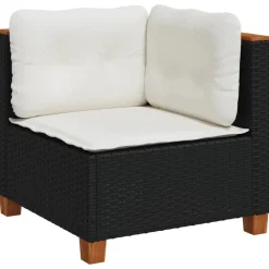 Maison Exclusive - Salon de jardin 10 pcs avec coussins noir résine tressée Discount