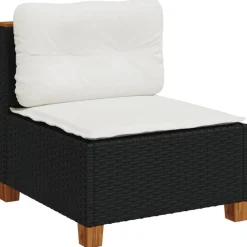 Maison Exclusive - Salon de jardin 10 pcs avec coussins noir résine tressée Discount