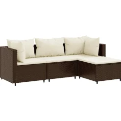 Maison Exclusive Salons De Jardin | - Salon de jardin 7 pcs avec coussins noir résine tressée