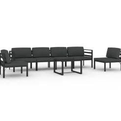 Maison Exclusive Salons De Jardin | - Salon de jardin 4 pcs avec coussins bois d'acacia solide