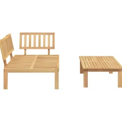 Maison Exclusive Salons De Jardin | - Salon de jardin palette 2 pcs bois massif d'acacia