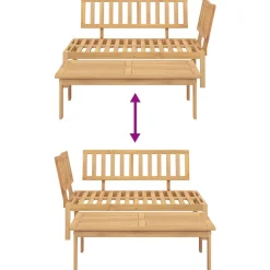 Maison Exclusive Salons De Jardin | - Salon de jardin palette 2 pcs bois massif d'acacia