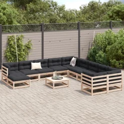 Maison Exclusive Salons De Jardin | - Salon de jardin 5 pcs avec coussins gris résine tressée