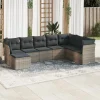 Maison Exclusive Salons De Jardin | - Salon de jardin 11 pcs avec coussins noir résine tressée