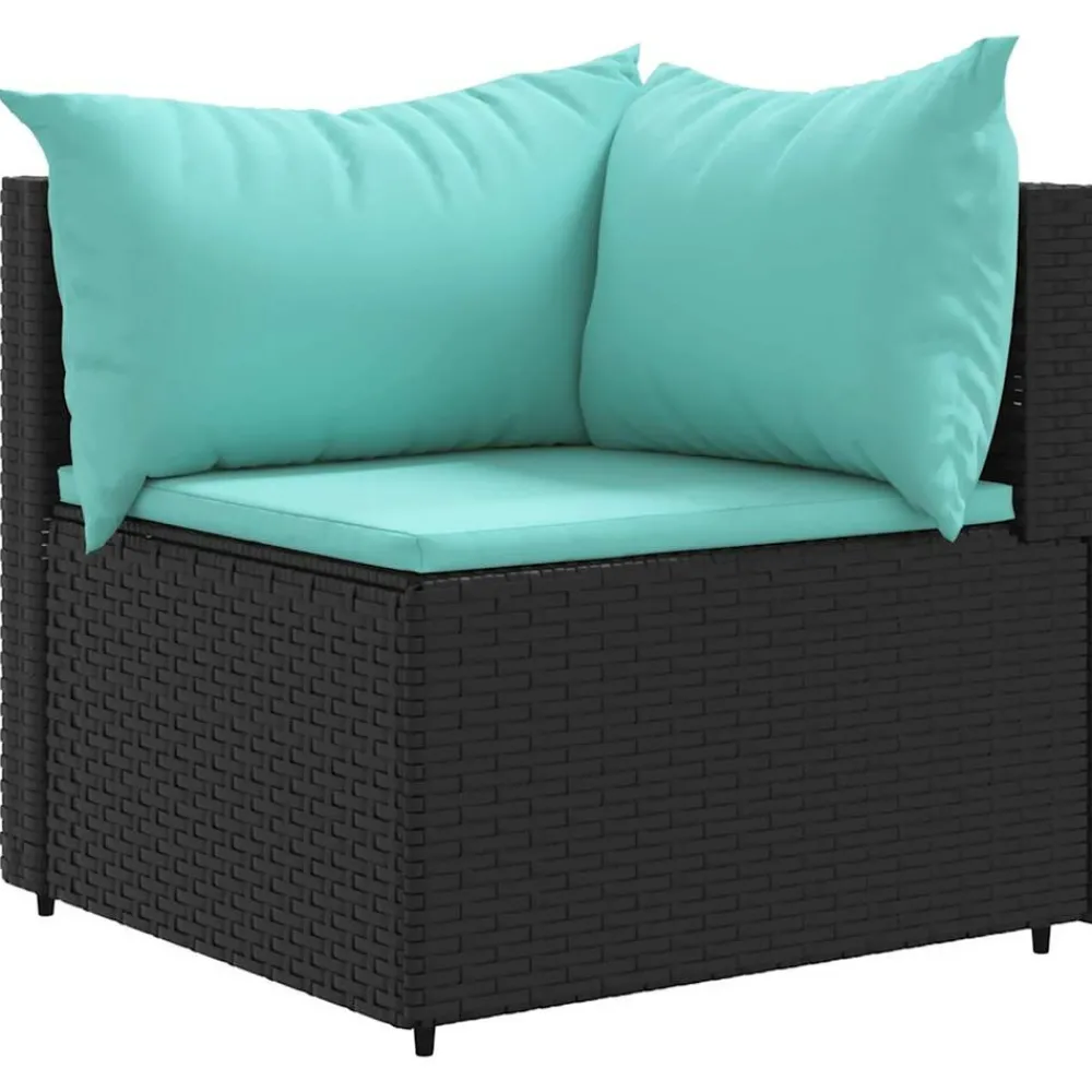 Maison Exclusive Salons De Jardin | - Salon de jardin 8 pcs avec coussins marron résine tressée