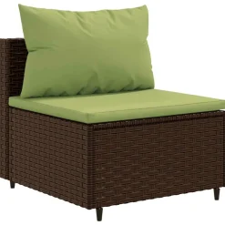 Maison Exclusive Salons De Jardin | - Salon de jardin 7 pcs avec coussins noir résine tressée