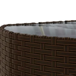 Maison Exclusive Salons De Jardin | - Salon de jardin 7 pcs avec coussins noir résine tressée