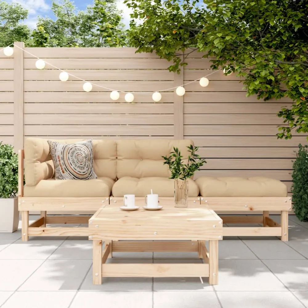 Maison Exclusive Salons De Jardin | - Salon de jardin 12 pcs bois de pin massif