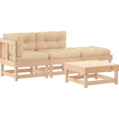 Maison Exclusive Salons De Jardin | - Salon de jardin 12 pcs bois de pin massif