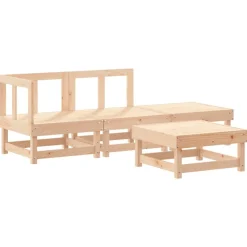 Maison Exclusive Salons De Jardin | - Salon de jardin 12 pcs bois de pin massif