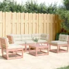 Maison Exclusive Salons De Jardin | - Salon de jardin 5 pcs avec coussins noir pvc