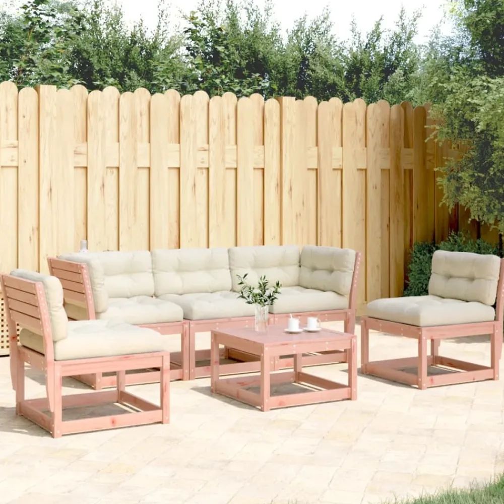 Maison Exclusive Salons De Jardin | - Salon de jardin 5 pcs avec coussins noir pvc