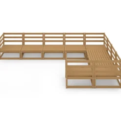 Maison Exclusive Salons De Jardin | - Salon de jardin 6 pcs bois de pin imprégné