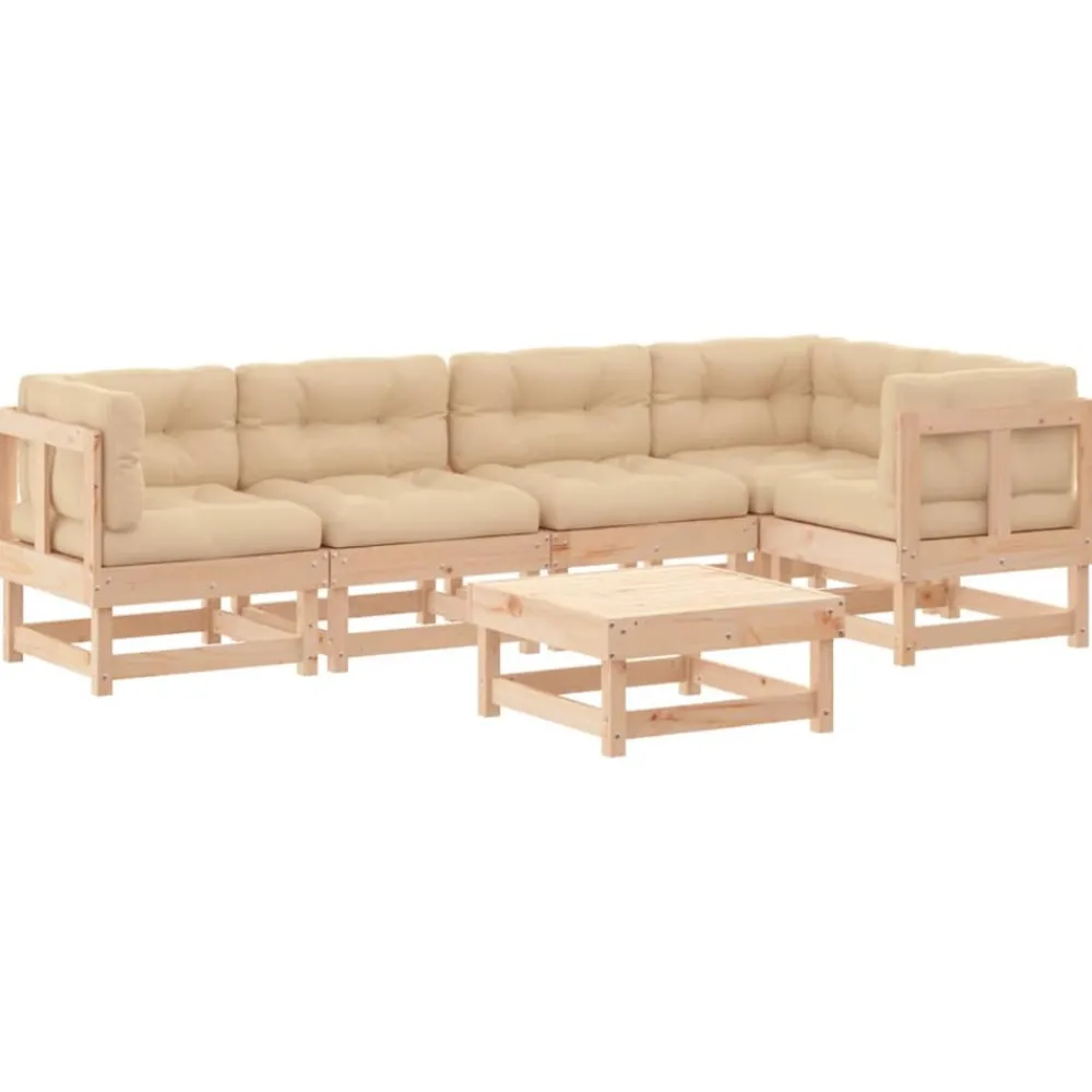 Maison Exclusive Salons De Jardin | - Salon de jardin avec coussins 4 pcs beige résine tressée