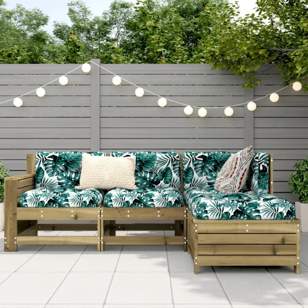 Maison Exclusive - Salon de jardin 4 pcs bois de pin imprégné Outlet