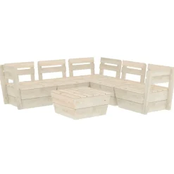 Maison Exclusive Salons De Jardin | - Salon de jardin 12 pcs bois de pin massif