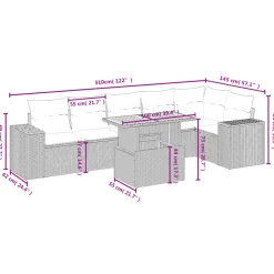 Maison Exclusive Salons De Jardin | - Salon de jardin 5 pcs avec coussins aluminium anthracite