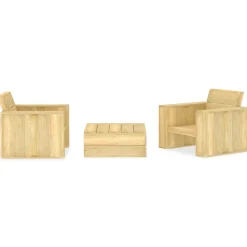 Maison Exclusive Salons De Jardin | - Salon de jardin avec coussins 5 pcs marron résine tressée
