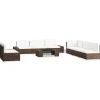 Maison Exclusive Salons De Jardin | - Salon de jardin 7 pcs avec coussins noir résine tressée