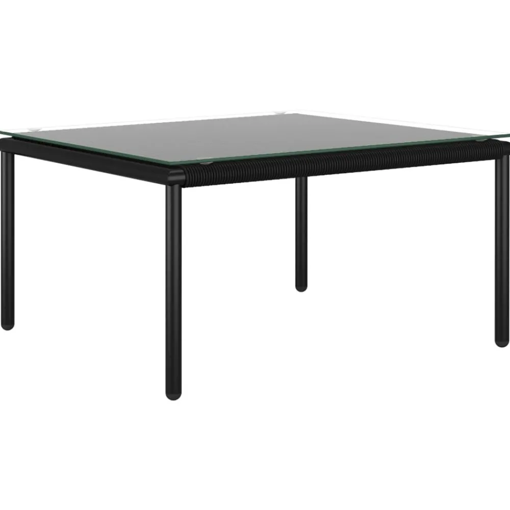 Maison Exclusive - Salon de jardin 6 pcs avec coussins noir pvc