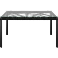Maison Exclusive - Salon de jardin 6 pcs avec coussins noir pvc