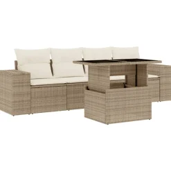 Maison Exclusive Salons De Jardin | - Salon de jardin 6 pcs avec coussins aluminium anthracite