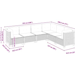 Maison Exclusive Salons De Jardin | - Salon de jardin 7 pcs avec coussins aluminium anthracite