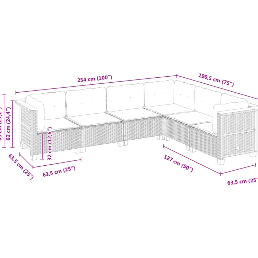 Maison Exclusive Salons De Jardin | - Salon de jardin 7 pcs avec coussins aluminium anthracite