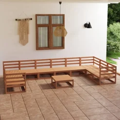 Maison Exclusive Salons De Jardin | - Salon de jardin 5 pcs bois de pin massif