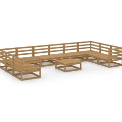 Maison Exclusive Salons De Jardin | - Salon de jardin 5 pcs bois de pin massif