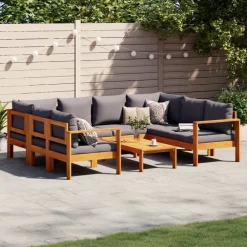 Maison Exclusive Salons De Jardin | - Salon de jardin 11 pcs avec coussins noir résine tressée