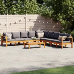 Maison Exclusive Salons De Jardin | - Salon de jardin 13 pcs bois de pin massif