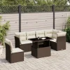Maison Exclusive Salons De Jardin | - Salon de jardin 7 pcs avec coussins aluminium anthracite