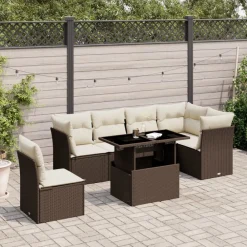 Maison Exclusive Salons De Jardin | - Salon de jardin 7 pcs avec coussins aluminium anthracite