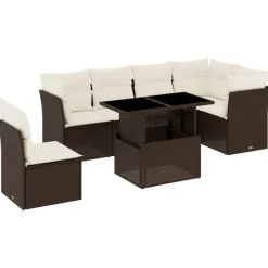 Maison Exclusive Salons De Jardin | - Salon de jardin 7 pcs avec coussins aluminium anthracite