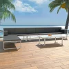 Maison Exclusive Salons De Jardin | - Salon de jardin 7 pcs avec coussins noir résine tressée